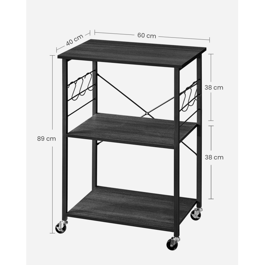 Serveringsbord MARGE svart