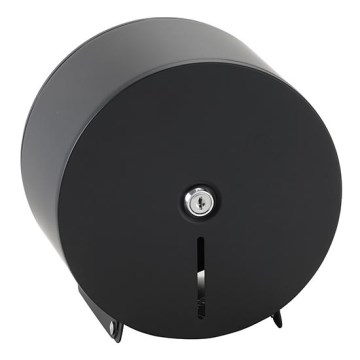 Servetthållare 20 x 20 cm, rostfritt stål/svart