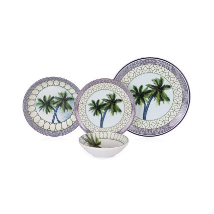 Servis 24 delar flerfärgad/keramik