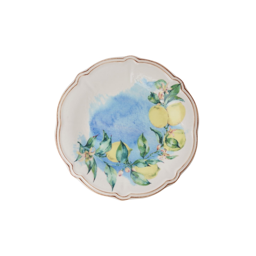 Servisset 24 delar, flerfärgat porslin