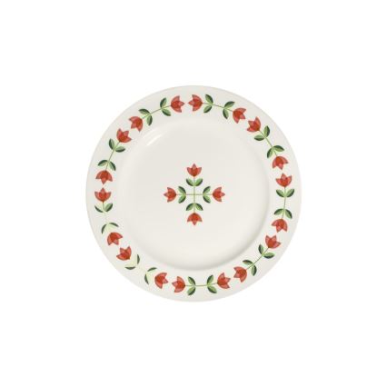 Servisset 24 delar – vitt/rött/grönt, porslin