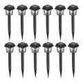 SET 12x LED Solcellslampa LED/0,06W/1,2V 1xAA 6500K IP44 100 mAh