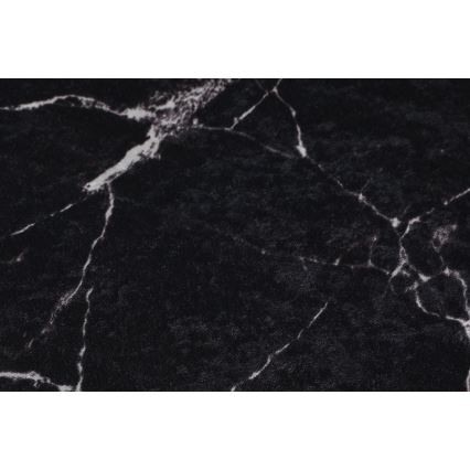 SET 2x Badrumsmatta MARBLE 50x60/60x100 cm svart