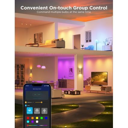 Set med 2 dimbara LED-lampor RGBWW MATTER GU10/4,8W/230V 2700-6500K Wi-Fi - Govee