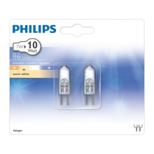 SET 2x Halogenlampor Philips G4/7W/12V