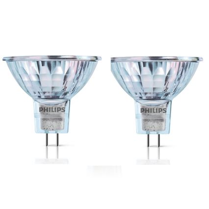 SET 2x Industriella Halogenlampor GU5,3/20W/12V - Philips