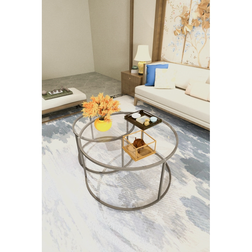 SET 2x Konferensbord BELARUS svart