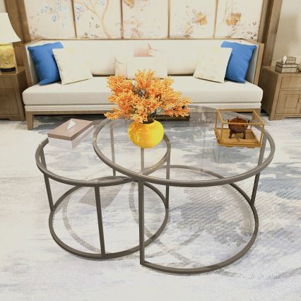 SET 2x Konferensbord BELARUS svart