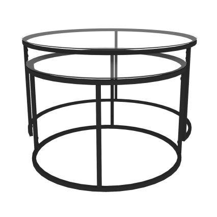 SET 2x Konferensbord BELARUS svart