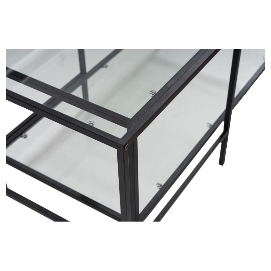 SET 2x Soffbord SEVAY svart