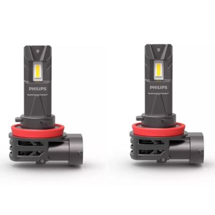 SET 2x LED-bilglödlampa 11366 U2500 CX H8/H9/H16 PGJ19-1/3/5/20W/12V 6000K