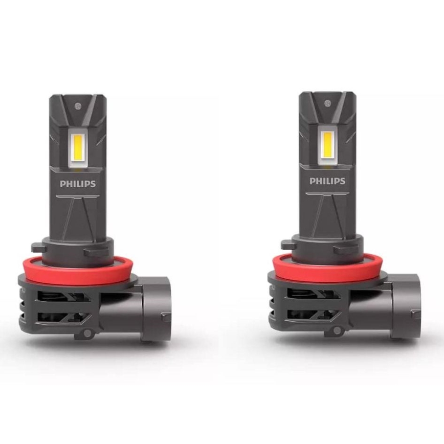 SET 2x LED-bilglödlampa 11366 U2500 CX H8/H9/H16 PGJ19-1/3/5/20W/12V 6000K