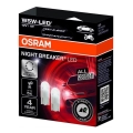SET 2x LED Bilglödlampa NIGHT BREAKER W2.1x9.5d/1W/12V 5700K - Osram