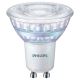 SET 2x LED Dimbar glödlampa Philips Warm Glow GU10/2,6W/230V 2200-2700K CRI 90