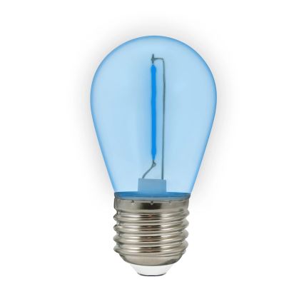 SET 2x LED-lampa PARTY E27/0,3W/36V blå