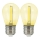 SET 2x LED-lampa PARTY E27/0,3W/36V gul