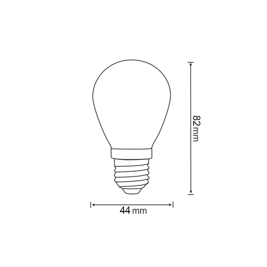 SET 2x LED-lampa PARTY E27/0,3W/36V gul