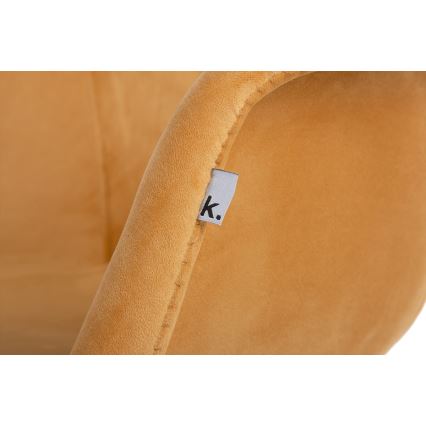 SET 2x Matstol NEREA 80x60,5 cm gul/bok