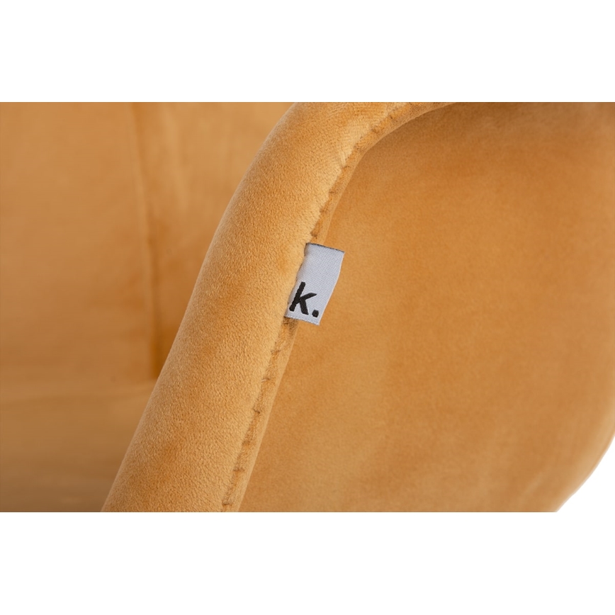 SET 2x Matstol NEREA 80x60,5 cm gul/bok