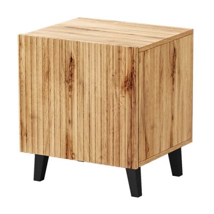 SET 2x Nattduksbord VAMOS 52x45 cm ek wotan