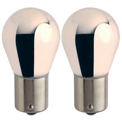 SET 2x Philips Silver Vision bilglödlampa 12496SVB2 PY21W BAU15s/21W/12V