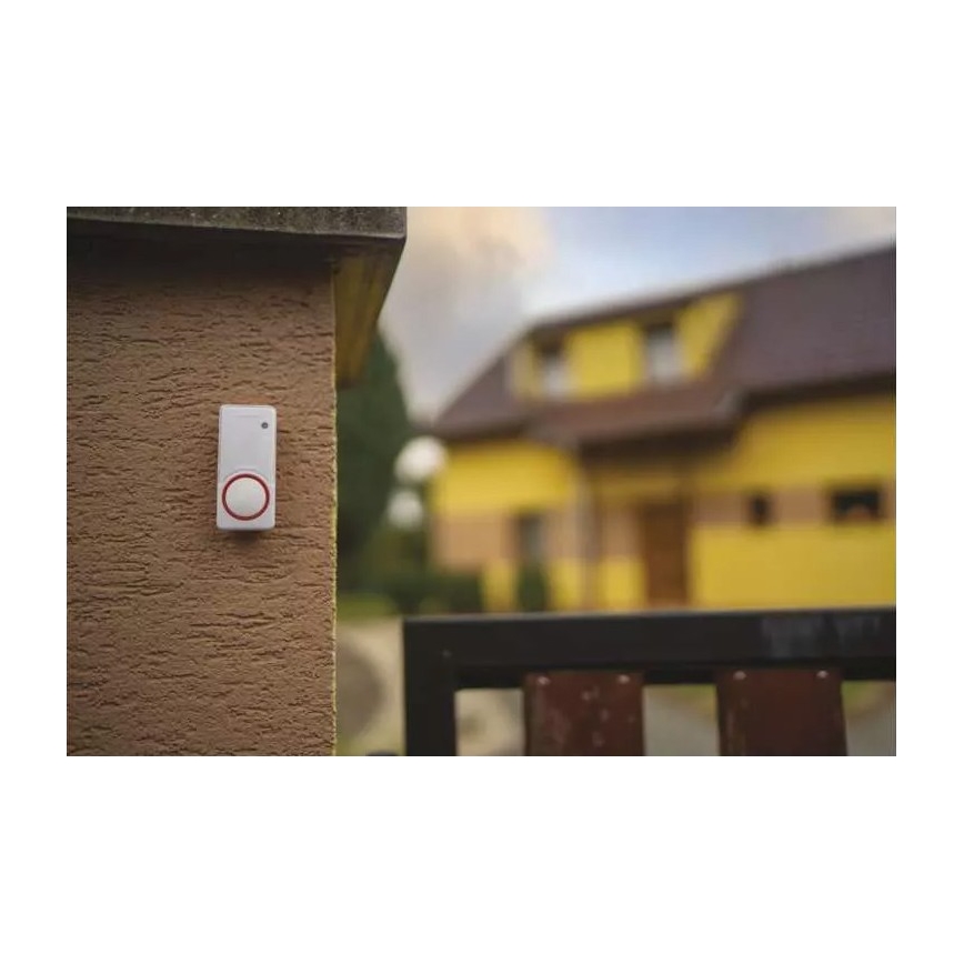 SET 2x Trådlös ringklocka för vägguttag 230V IP44