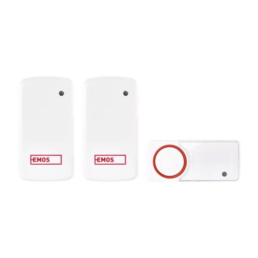 SET 2x Trådlös ringklocka för vägguttag 230V IP44