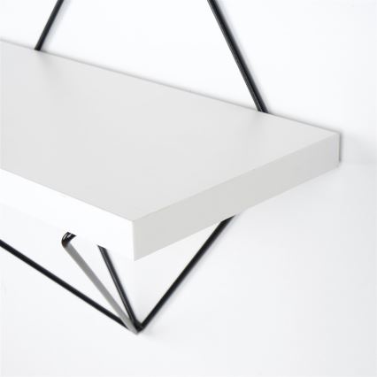 SET 2x Väggmonterad hylla 14x30 cm vit