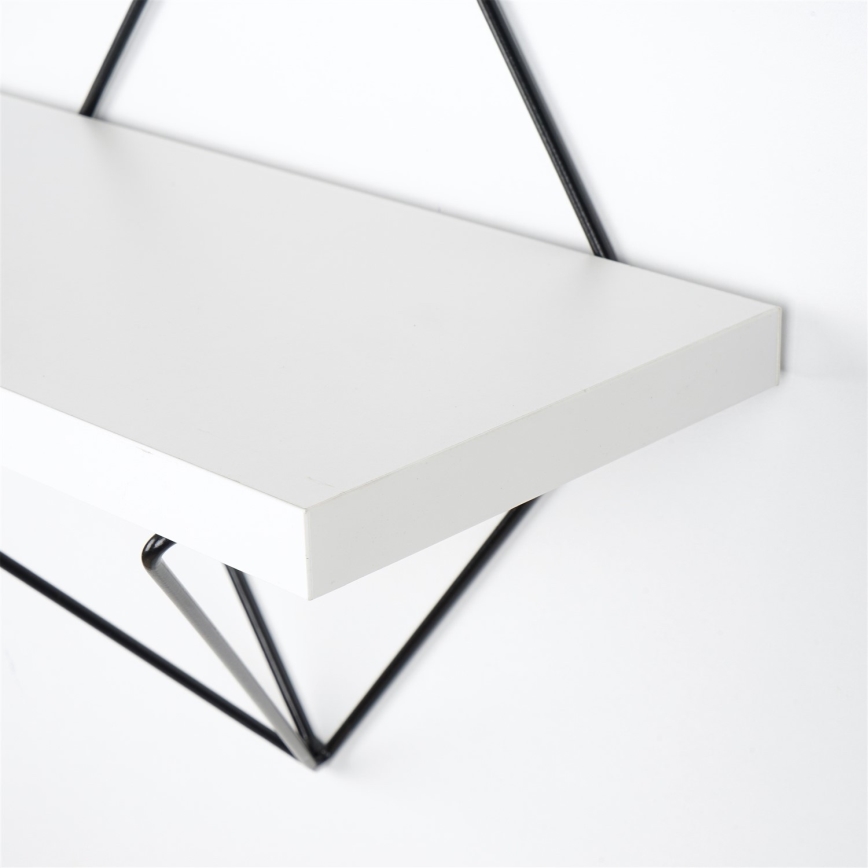 SET 2x Väggmonterad hylla 14x30 cm vit