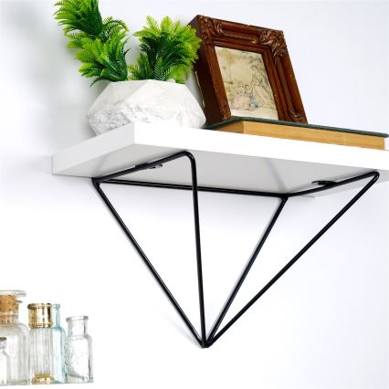 SET 2x Väggmonterad hylla 14x30 cm vit