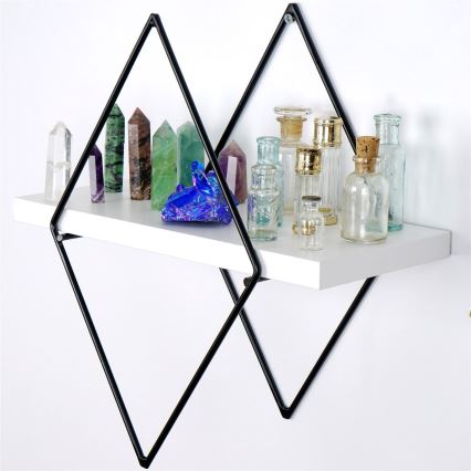 SET 2x Vit väggmonterad hylla