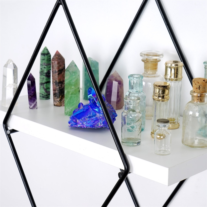 SET 2x Vit väggmonterad hylla