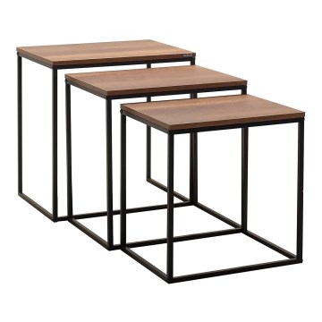 SET 3x Konferensbord brun