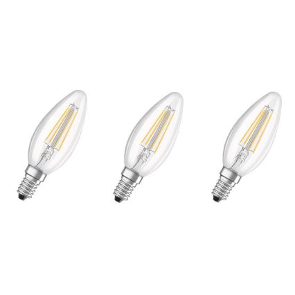 SET 3x LED-lampor bas VINTAGE B40 E14/4W/230V 4000K – Osram