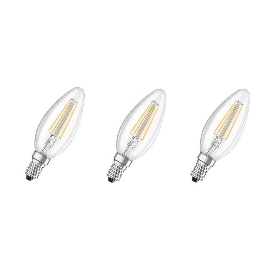 SET 3x LED-lampor bas VINTAGE B40 E14/4W/230V 4000K – Osram