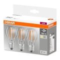SET 3x LED-lampor VINTAGE E27/7W/230V 2700K - Osram