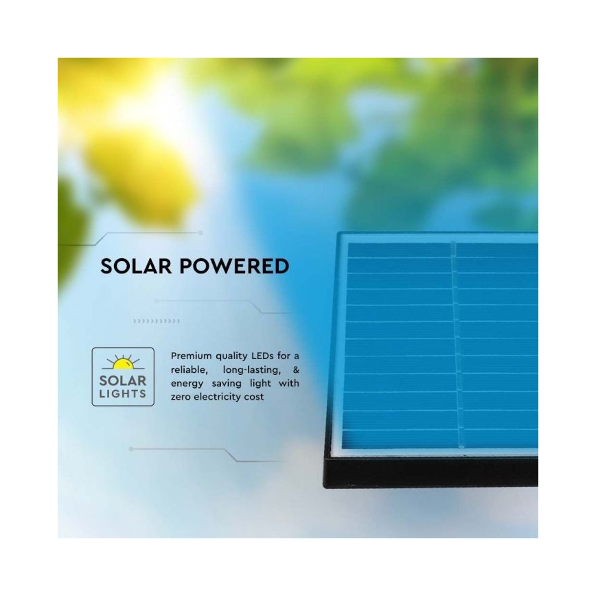 SET 3x LED Utomhus solarlampa 3xLED/1,2W/3,7V IP65 3000K 4000 mAh