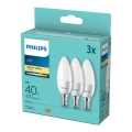 SET 3xLED-lampa Philips B35 E14/5W/230V 2700K