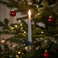 Set med 10 dimbara LED-juldekorationer, LED/1xAAA, 15 cm varmvita blockljus + fjärrkontroll