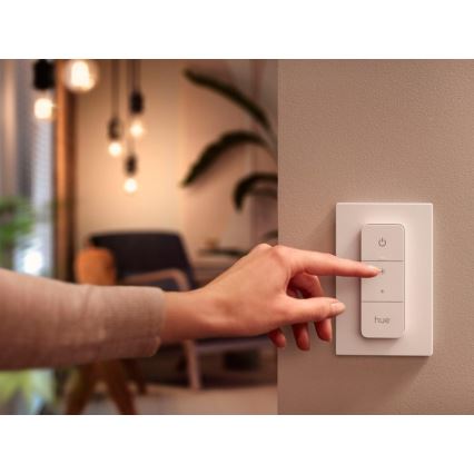 Set om 2 dimbara LED-lampor Philips Hue WHITE AMBIANCE GU10/4,2W/230V 2200-6500K + dimmer