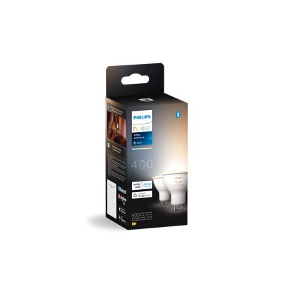 Set om 2 dimbara LED-lampor Philips Hue White Ambiance GU10/4,2W/230V 2200-6500K + Hue Bridge