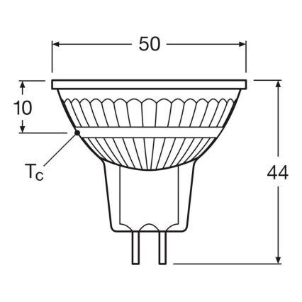 Set med 2 dimbara LED-reflektorlampor MR16 GU5,3/5W/12V 2700K 36° CRI 90 - Osram