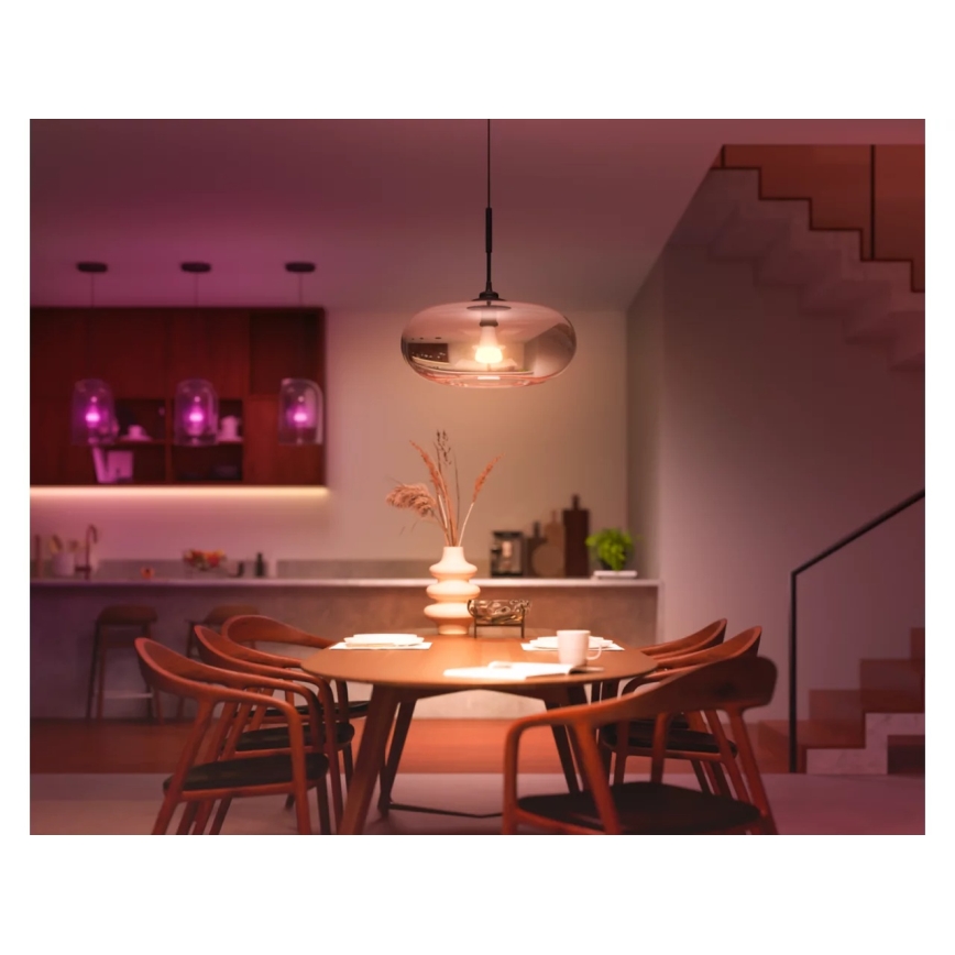 Set om 2 dimbara LED-lampor Philips Hue WHITE AND COLOR AMBIANCE E27/6W/230V 1000-20000K