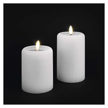 Set med 2 LED-ljus, LED/4xAA + fjärrkontroll