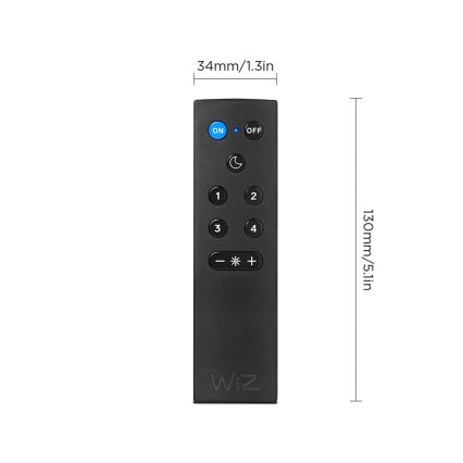 Set om 2 LED RGBW dimbara A60-lampor E27/9W/230V 2200-6500K Wi-Fi + fjärrkontroll - WiZ