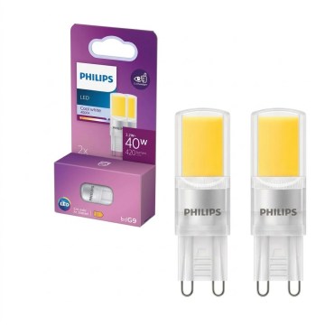 Set med 2 Philips LED-lampor G9 3,2 W/230 V 4000 K