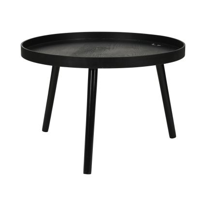Set med 2 soffbord VERDE Ø 60/38 cm svart