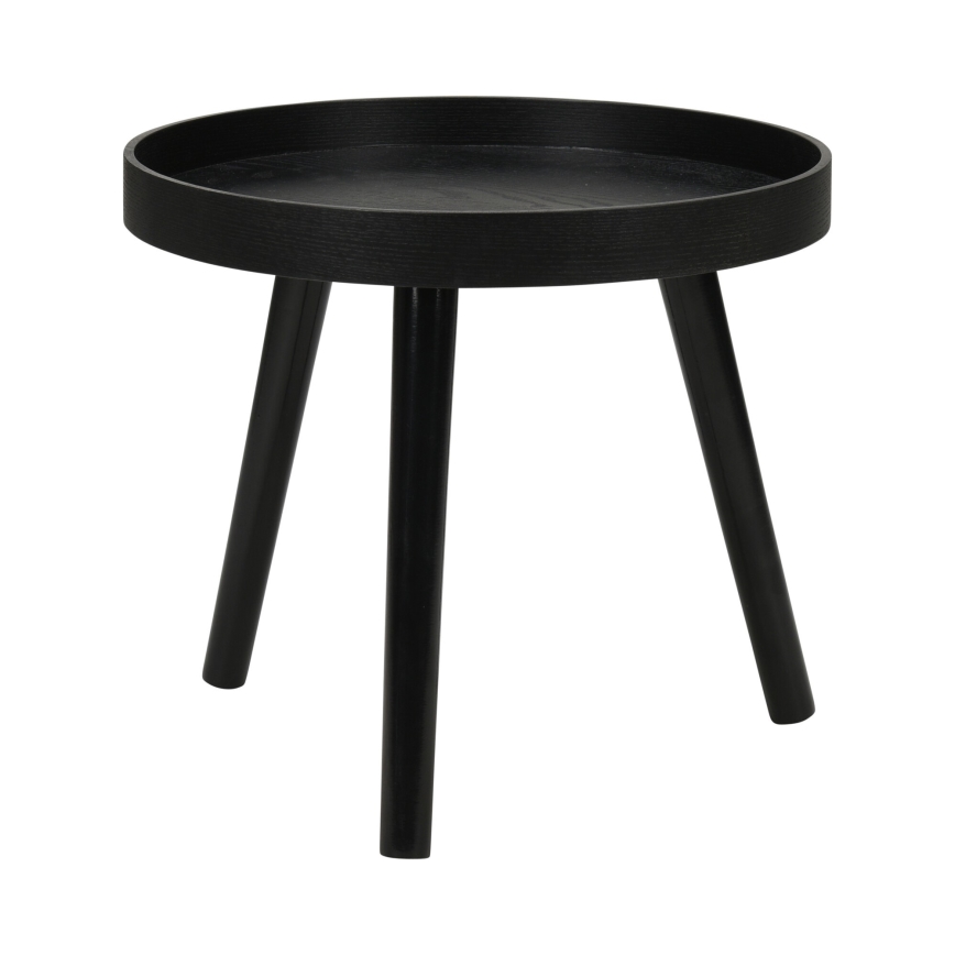 Set med 2 soffbord VERDE Ø 60/38 cm svart