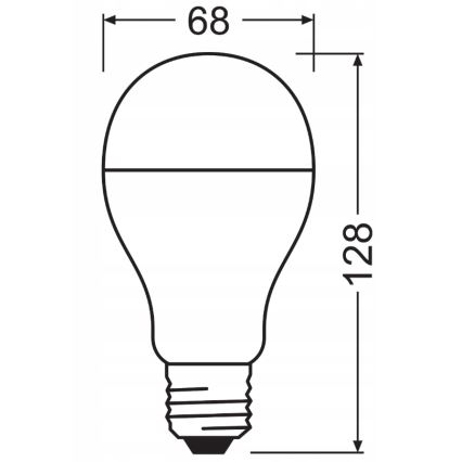 Set med 2x LED-lampor VALUE CLASSIC E27/19W/230V 2700K - Osram