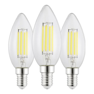Set med 3 LED-lampor C35 E14, 2,2 W, 230 V, 2700 K - Eglo 110439